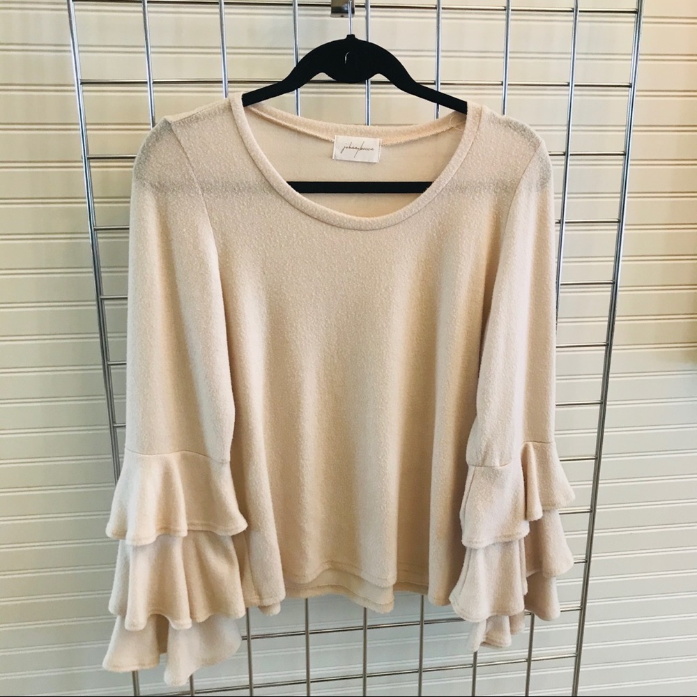 Cream neutral soft sweater - Picture 2 of 6